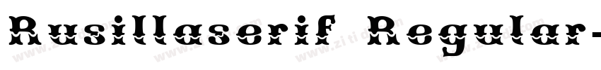 Rusillaserif Regular字体转换